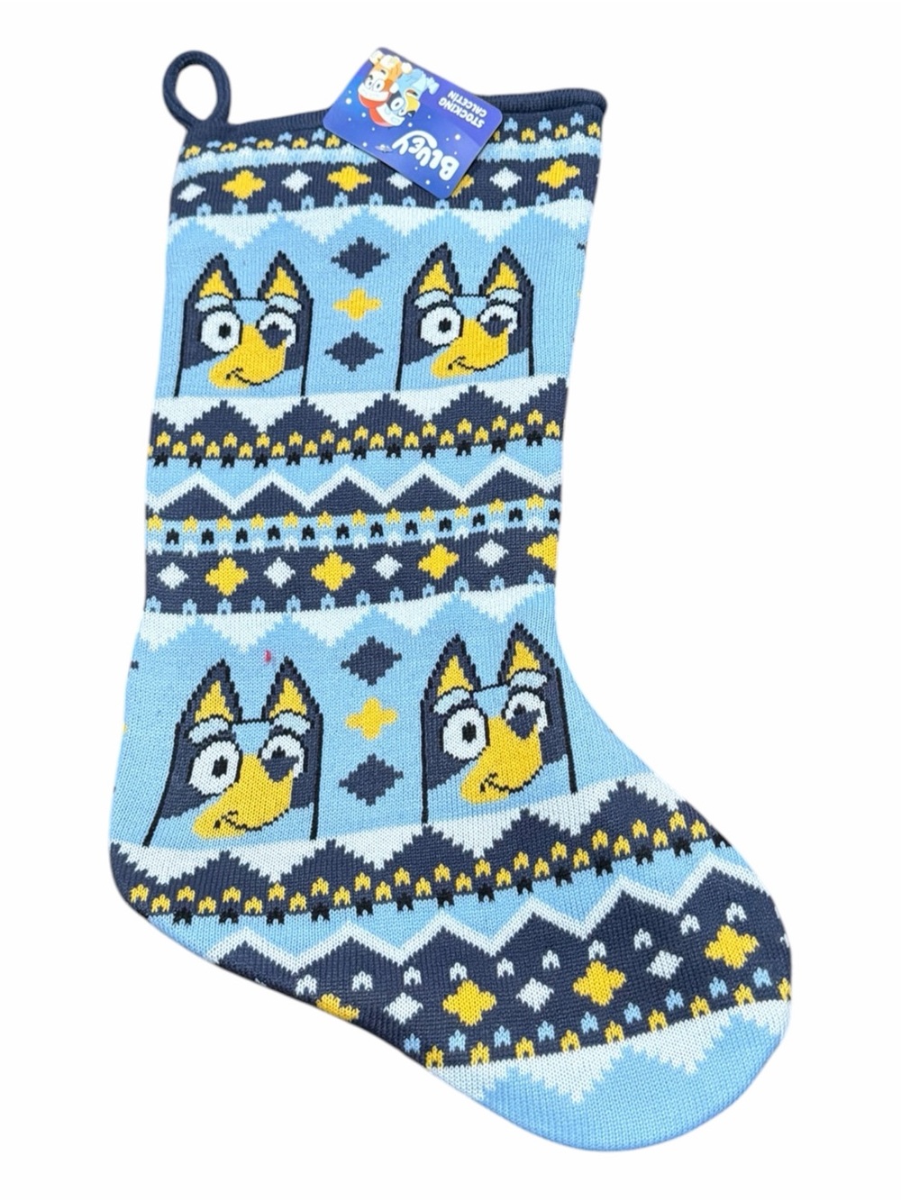Bluey Knit Holiday Stocking featuring Bluey Character